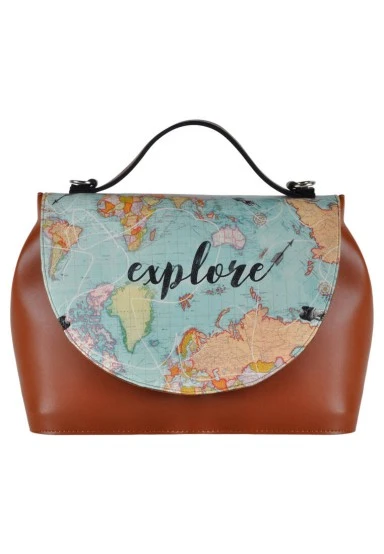 Women Vegan Leather Brown Purse - Explore Design - 