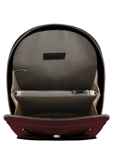 Women Vegan Leather Burgundy Backpack - Deepness Design - 