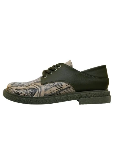 Women Vegan Leather Multicolor Casual Shoes - Barcelona Design - 