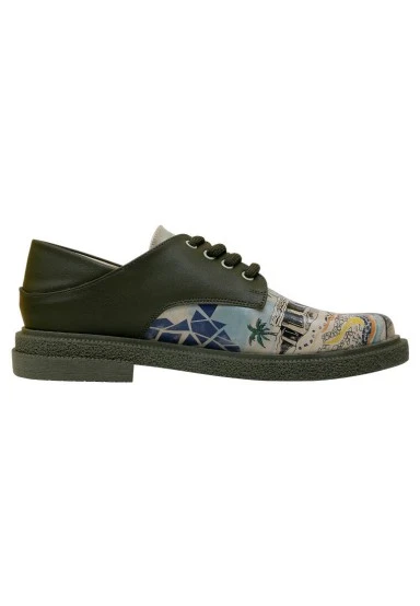 Women Vegan Leather Multicolor Casual Shoes - Barcelona Design - 