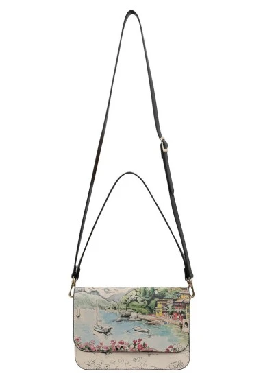 Women Vegan Leather Cream Purse - Lago di Como Design - 