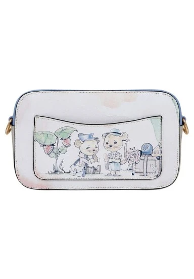 Women Vegan Leather Cream Purse - Mice Society Design - 