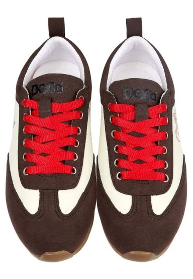 Women Vegan Leather Cream Sneakers - Warner Bros Looney Tunes Tom & Jerry Design - 