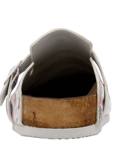 Women Vegan Leather Gray Slippers - I Heart London Design - 