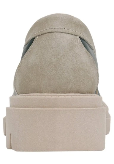 Women Vegan Leather Green Loafers - I Do What I Want Design - 