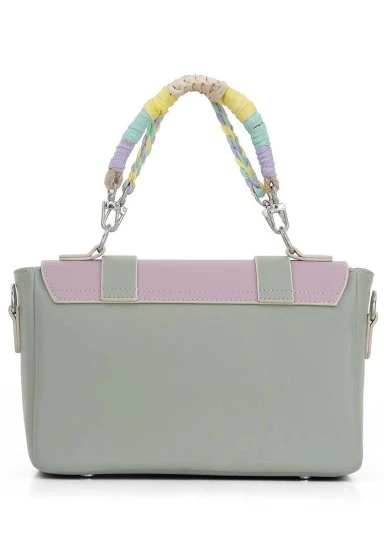 Women Vegan Leather Lilac Purse - Paw Lucky Design - 
