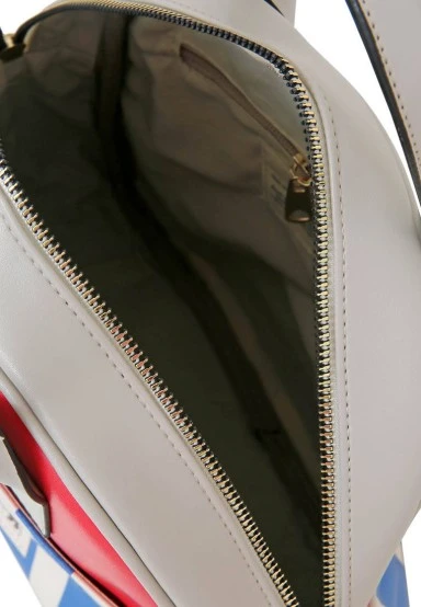 Women Vegan Leather Multicolor Backpack - Mon Amour Design - 
