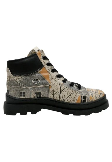 Women Vegan Leather Multicolor Ankle Boots - There You Are Design - 