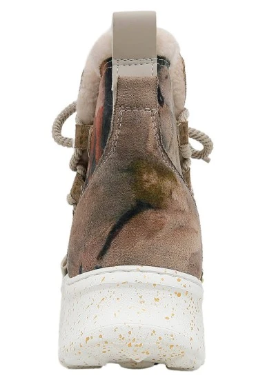 Women Vegan Leather Multicolor Boots - Ballerinas Design - 
