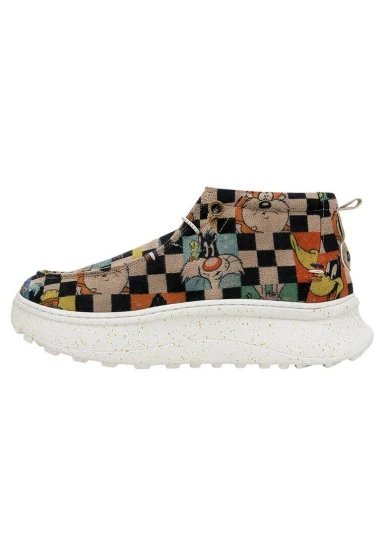 Women Vegan Leather Multicolor Boots - Despicable Design - 