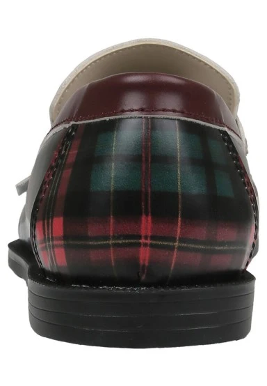 Women Vegan Leather Multicolor Loafers - Teddy Bear Design - 