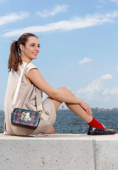 Women Vegan Leather Multicolor Loafers - Teddy Bear Design - 