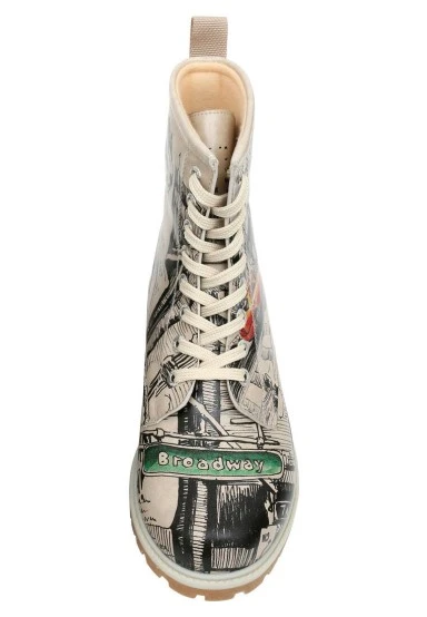Women Vegan Leather Multicolor Long Boots - Broadway Design - 