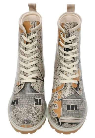Women Vegan Leather Multicolor Long Boots - There You Are Design - 