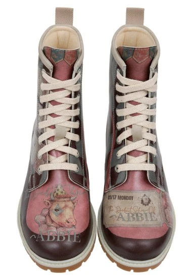 Women Vegan Leather Multicolor Long Boots - Abbie Design - 