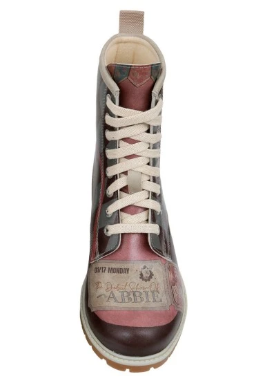 Women Vegan Leather Multicolor Long Boots - Abbie Design - 