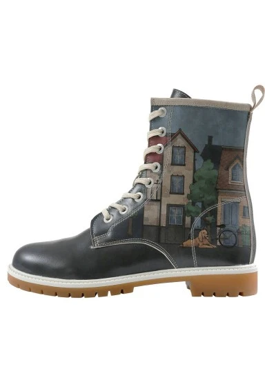 Women Vegan Leather Multicolor Long Boots - Pet Boulevard Design - 