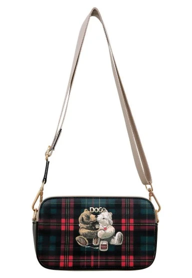 Women Vegan Leather Multicolor Purse - Teddy Bear Design - 
