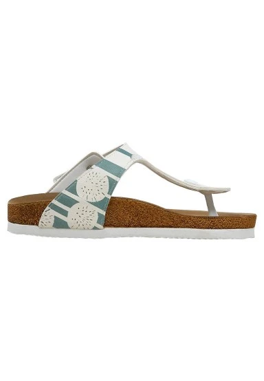 Women Vegan Leather Multicolor Slippers - Dandelion Design - 