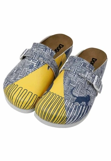 Women Vegan Leather Multicolor Slippers - Florasancat Design - 