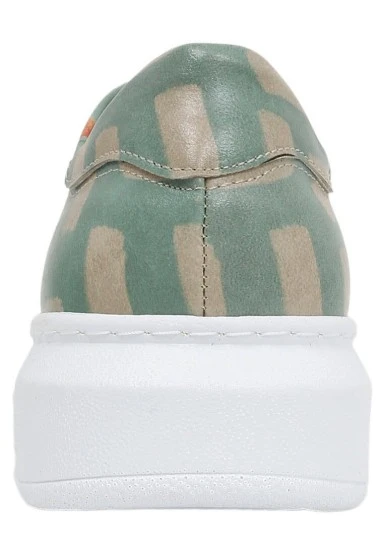 Women Vegan Leather Multicolor Sneakers - Sweet Escape Design - 