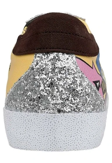 Women Vegan Leather Multicolor Sneakers - Rock On Design - 
