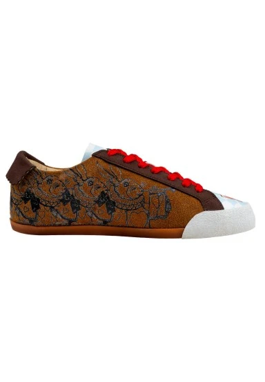 Women Vegan Leather Multicolor Sneakers - Alice in Nowhere Design - 