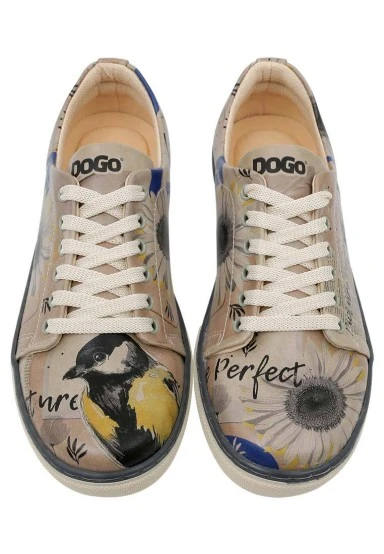 Women Vegan Leather Multicolor Sneakers - Picture Perfect Design - 