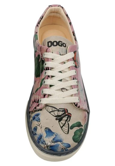 Women Vegan Leather Multicolor Sneakers - Thankful for Today Design - 
