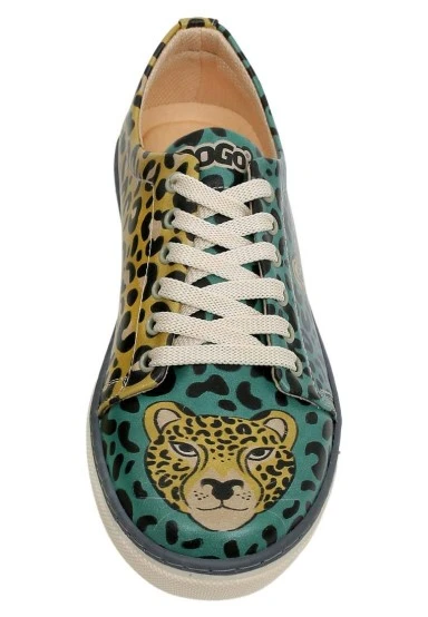 Women Vegan Leather Multicolor Sneakers - Wild Spirit Design - 