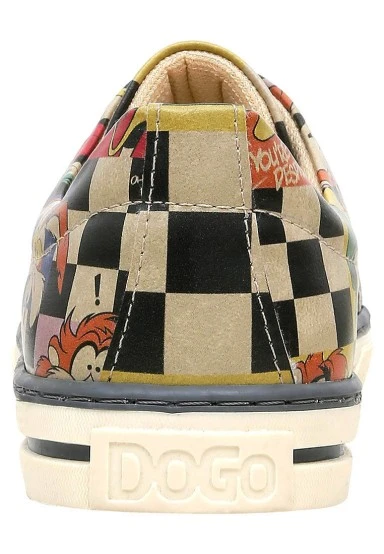Women Vegan Leather Multicolor Sneakers - Warner Bros You-re-Despicable Design - 