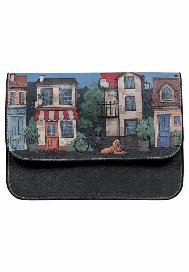 Dogo - Women Vegan Leather Navy Purse - Pet Boulevard Design (1)