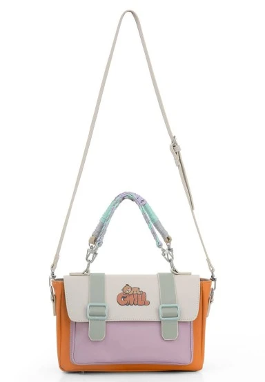 Women Vegan Leather Orange Purse - Chill Design - 
