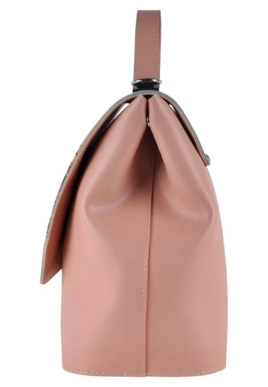 Women Vegan Leather Pink Purse - Take a Walk Design - 