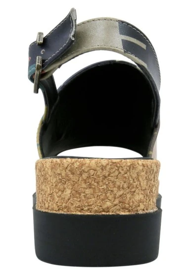 Women Vegan Leather Red Wedge Sandals - Bring Your Colours to Life Design - 
