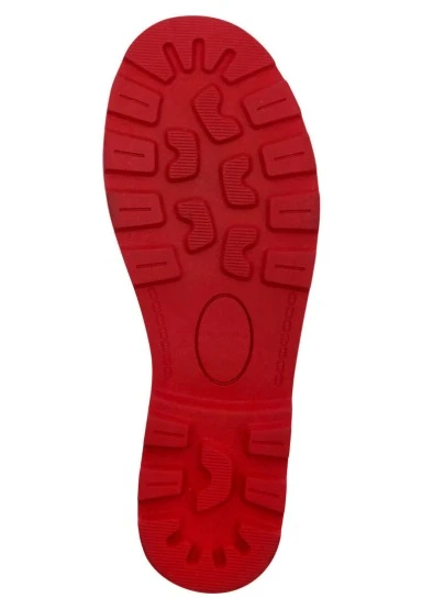 Women Vegan Leather Red Zipper Long Boots - La Vie Parisienne Design - 