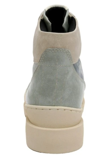 Women Vegan Leather Turquoise Ankle Boots - Sometimes Maybe Good Design - 