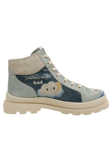 Women Vegan Leather Turquoise Ankle Boots - Sometimes Maybe Good Design - 