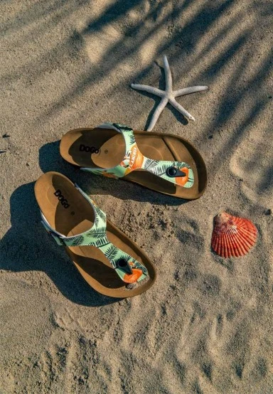 Women Vegan Leather Turquoise Slippers - Be a Flamingo Design - 