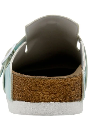 Women Vegan Leather Turquoise Slippers - Everything is Gonna Be Purrfect Design - 
