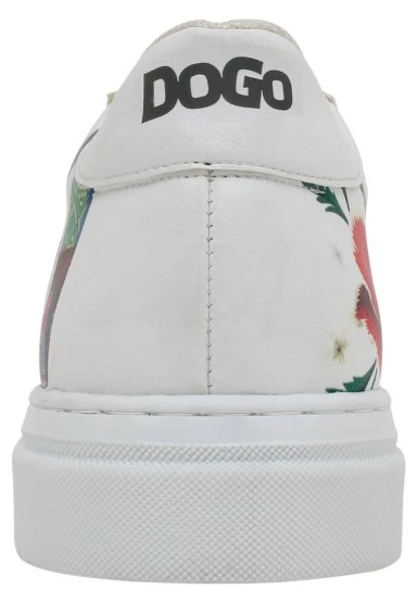 Women Vegan Leather White Sneakers - Viva la Vida Frida Kahlo Design - 