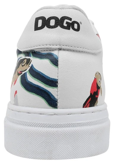 Women Vegan Leather White Sneakers - Koi World Design - 