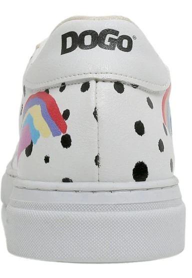Women Vegan Leather White Sneakers - More Self Love Design - 