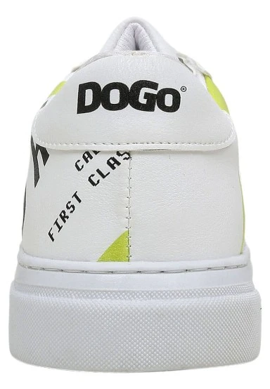 Women Vegan Leather White Sneakers - New York Ticket Design - 