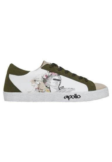 Women Vegan Leather White Sneakers - Apollo Design - 