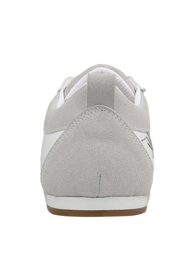 Women Vegan Leather White Sneakers - Botanical Notes Design - 