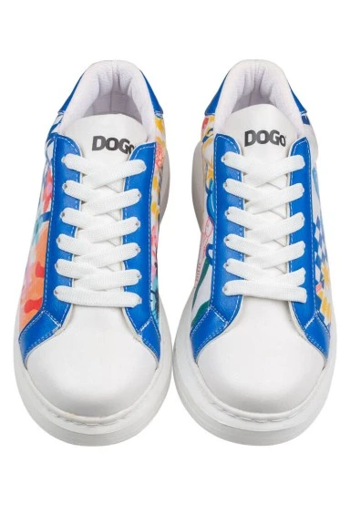 Women Vegan Leather White Sneakers - Azur Design - 