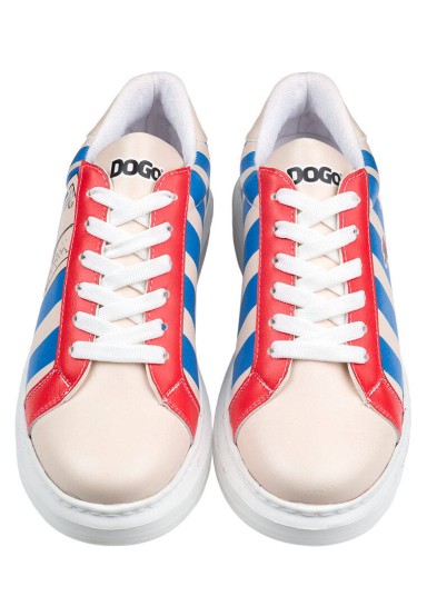 Dogo - Women Vegan Leather White Sneakers - Mon Amour Design (1)