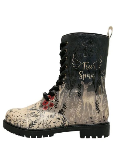 Women Vegan Leather Multicolor Zipper Long Boots - Free Spirit Design - 