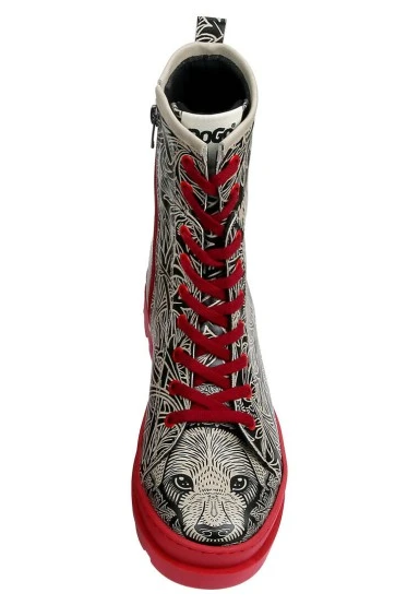 Women Vegan Leather Black Zipper Long Boots - Good Boy Design - 
